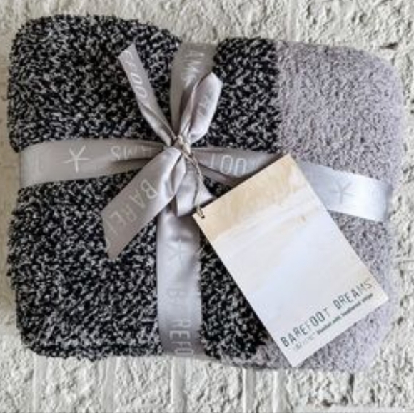 Barefoot Dreams Other - BAREFOOT DREAMS Blanket with heathered stripe